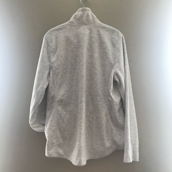 Oatmeal Fleece Zip Sweater - Picture 2 of 7